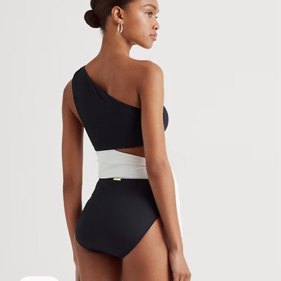 Ralph Lauren Two-Tone Cutout One-Piece beach classic vacation resort cruise - Picture 6 of 15